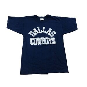 Vintage 90s Dallas Cowboys T Shirt StarterMens Medium Blue NFL USA Single Stitch